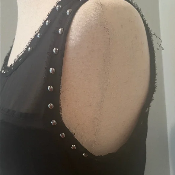Rock & Republic Black Beaded Tank Top - Picture 3 of 6